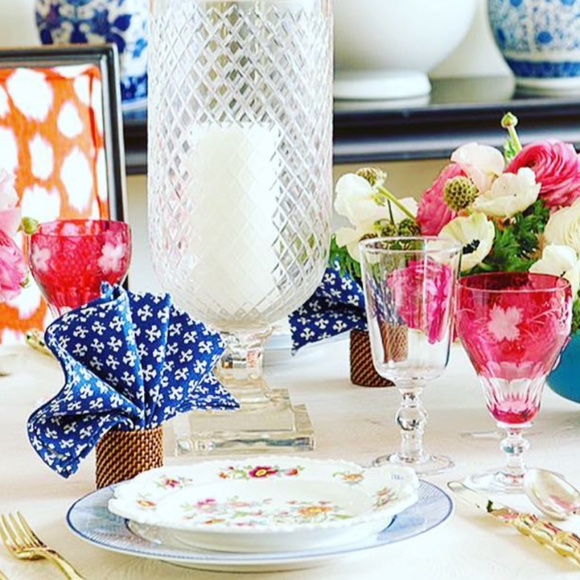 JE21-Vintage 4 PIECE SET Bavarian Cottagecore Cottage Roses Plates - Picture 6 of 11